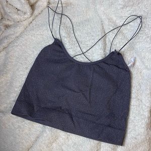 Sparkly tank crop top